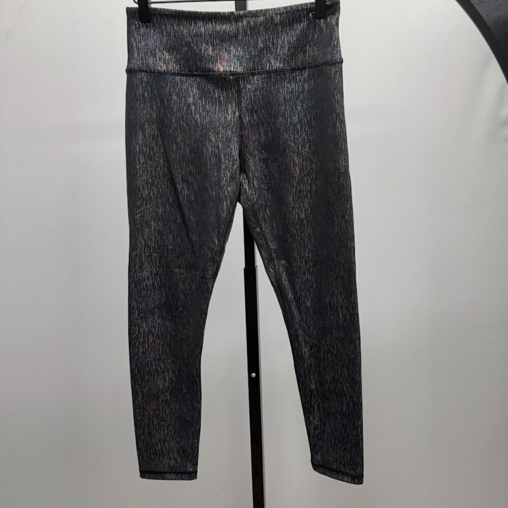 Zyia Active Black Multicolor Metallic Light N Tight Leggings